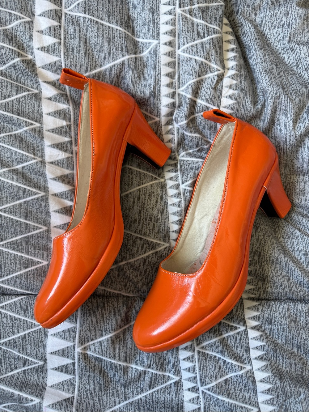 Sailor Venus Cosplay Orange Mid-Heel Pumps